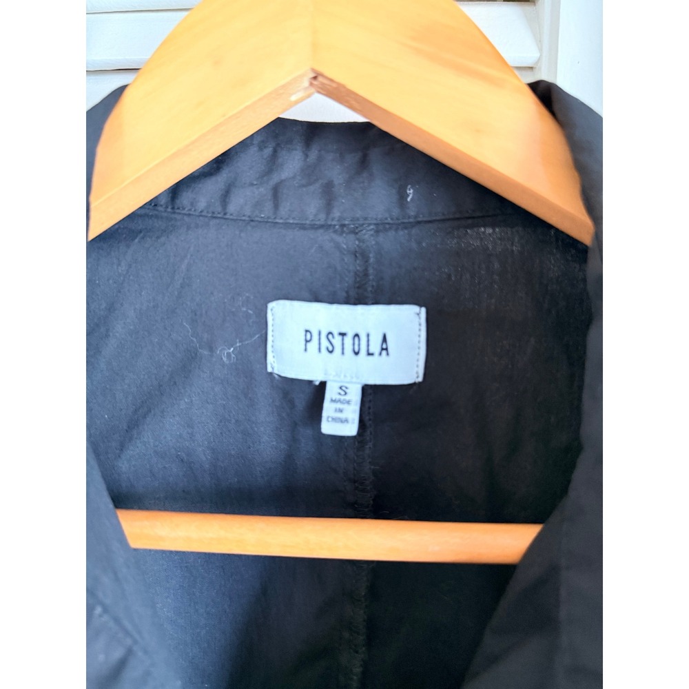 Pistola Sleeveless Utility Crop Top Small Black - Picture 3 of 5